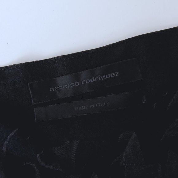 Narcisco Rodriguez Floral Silk Blend Spaghetti Strap Sweatheart Midi Dress - Picture 9 of 9